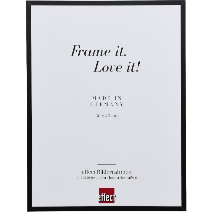 Effect B1 Brandwerend Aluminiumframe Serie 2 zwart 61x91,5 cm Klarglas