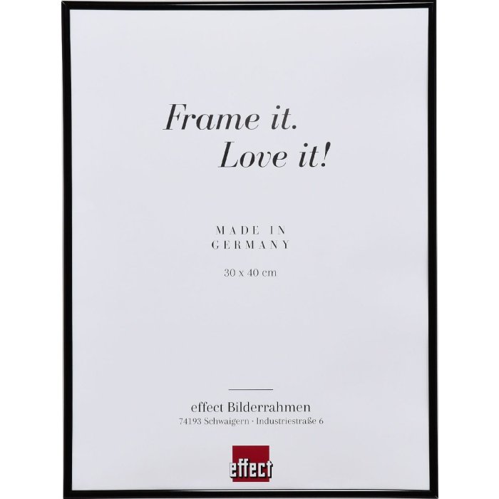 Effect kunststof lijst Art zwart 30x30 cm ontspiegeld glas