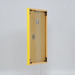 Effect kunststof lijst Art geel 50x50 cm ontspiegeld glas