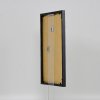 Effect kunststof lijst Art antraciet 62x93 cm ontspiegeld glas