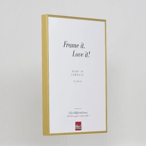Effect aluminium fotolijst Quadro 20x20 cm goud ontspiegeld glas