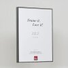 Effect aluminium fotolijst Quadro 25x70 cm antiek zilver ontspiegeld glas