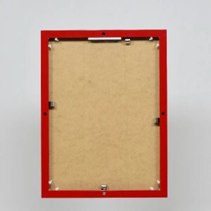 Effect aluminium fotolijst Quadro 25x80 cm rood ontspiegeld glas