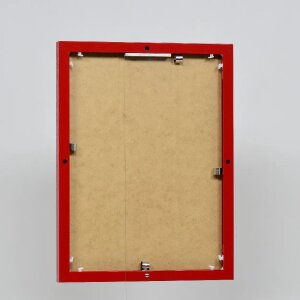 Effect aluminium fotolijst Quadro 25x80 cm rood ontspiegeld glas