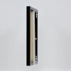 Effect aluminium fotolijst Quadro 30x30 cm zwart hoogglans ontspiegeld glas
