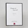 Effect aluminium fotolijst Quadro 30x30 cm zwart hoogglans ontspiegeld glas