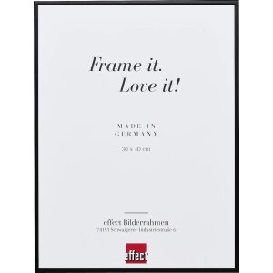 Effect aluminium fotolijst Quadro 30x40 cm zwart met...