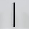 Effect aluminium fotolijst Quadro 35x100 cm zwart hoogglans ontspiegeld glas