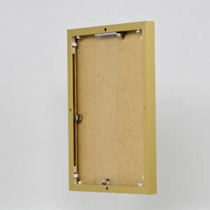 Effect aluminium fotolijst Quadro 35x50 cm goud ontspiegeld glas