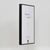 Effect aluminium fotolijst Quadro 35x50 cm zwart ontspiegeld glas