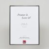 Effect aluminium fotolijst Quadro 35x50 cm antiek zilver ontspiegeld glas