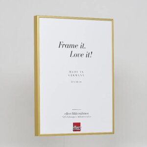Effect aluminium fotolijst Quadro 42x59,4 cm goud antireflecterend glas MDF