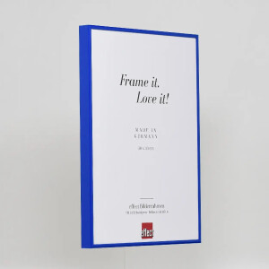 Effect aluminium fotolijst Quadro 45x80 cm blauw ontspiegeld glas MDF achterwand