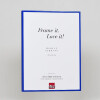 Effect aluminium fotolijst Quadro 45x80 cm blauw ontspiegeld glas MDF achterwand