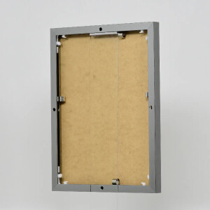 Effect aluminium fotolijst Quadro 45x80 cm antiek zilver met ontspiegeld glas