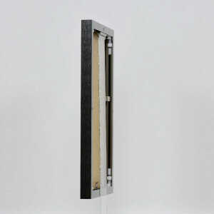 Effect aluminium fotolijst Quadro 45x80 cm antiek zilver met ontspiegeld glas