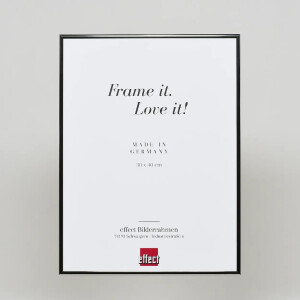 Effect aluminium fotolijst Quadro 45x80 cm antiek zilver met ontspiegeld glas