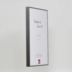 Effect aluminium fotolijst Quadro 45x80 cm antiek zilver met ontspiegeld glas