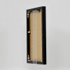 Effect aluminium fotolijst Quadro 50x65 cm zwart hoogglans ontspiegeld glas