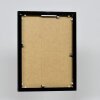 Effect aluminium fotolijst Quadro 50x65 cm zwart hoogglans ontspiegeld glas