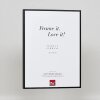 Effect aluminium fotolijst Quadro 59,4x84,1 cm zwart ontspiegeld glas