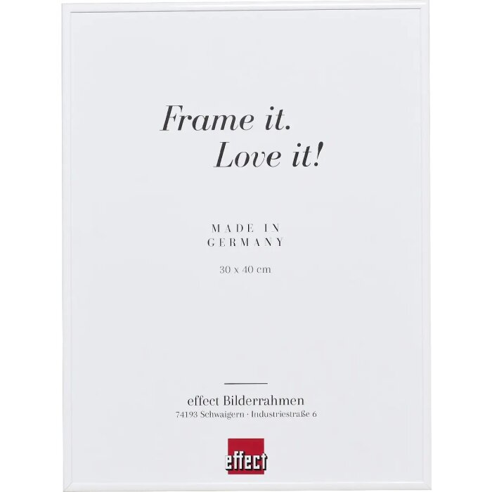 Effect aluminium fotolijst Quadro 62x93 cm wit antireflecterend glas MDF achterwand