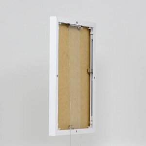 Effect aluminium fotolijst Quadro 62x93 cm wit antireflecterend glas MDF achterwand