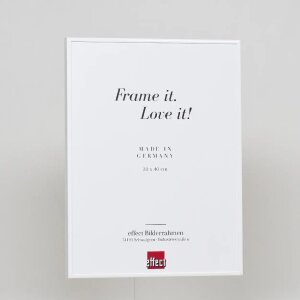 Effect aluminium fotolijst Quadro 62x93 cm wit antireflecterend glas MDF achterwand