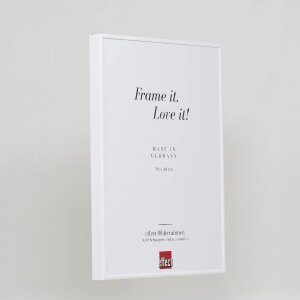 Effect aluminium fotolijst Quadro 62x93 cm wit antireflecterend glas MDF achterwand