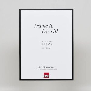 Effect aluminium fotolijst Quadro 62x93 cm zwart antireflecterend glas MDF