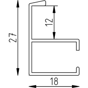 Effect aluminium fotolijst Quadro 62x93 cm antiek zilver met ontspiegeld glas