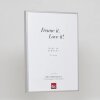 Effect aluminium fotolijst Quadro 61x91 5 cm zilver antireflecterend glas