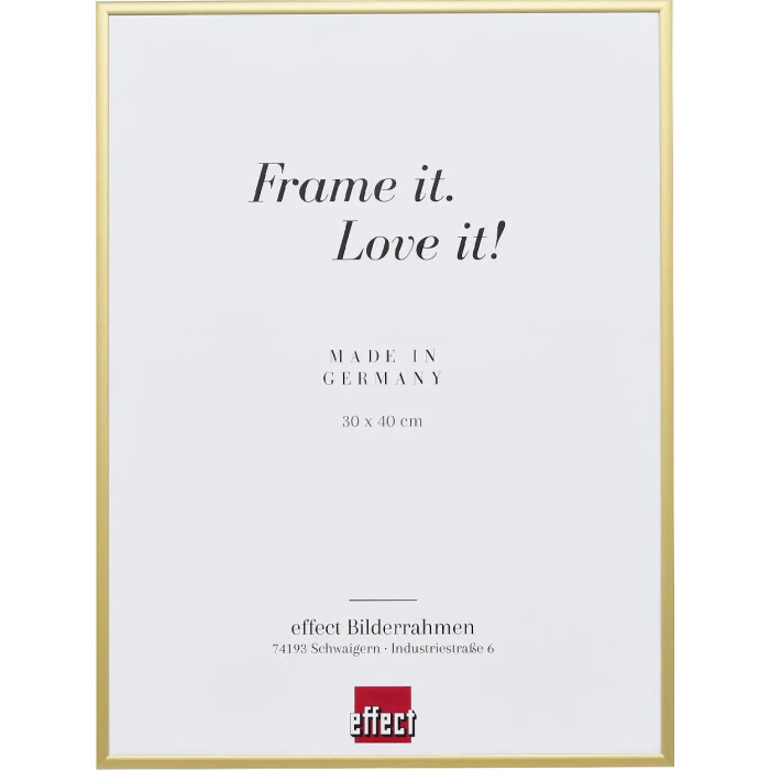 Effect aluminium fotolijst Quadro 61x91 5 cm goud ontspiegeld glas