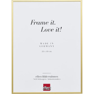 Effect aluminium fotolijst Quadro 61x91 5 cm goud ontspiegeld glas