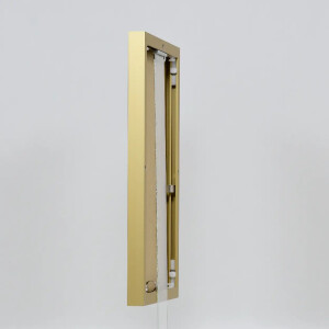 Effect aluminium fotolijst Quadro 61x91 5 cm goud ontspiegeld glas