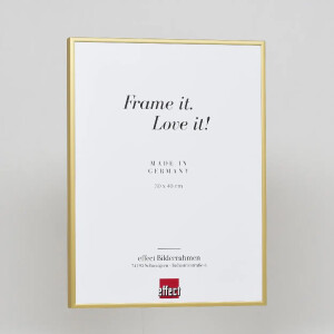Effect aluminium fotolijst Quadro 61x91 5 cm goud ontspiegeld glas