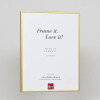 Effect aluminium fotolijst Quadro 61x91 5 cm goud ontspiegeld glas