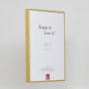 Effect aluminium fotolijst Quadro 61x91 5 cm goud ontspiegeld glas