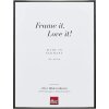 Effect aluminium fotolijst Quadro 61x91 5 cm antiek zilver ontspiegeld glas