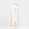 Effect massief houten lijst profiel 20 donkerbruin 25x30 cm ontspiegeld glas