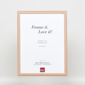 Effect houten lijst profiel 32 lichtbruin 18x24 cm anti-reflexglas