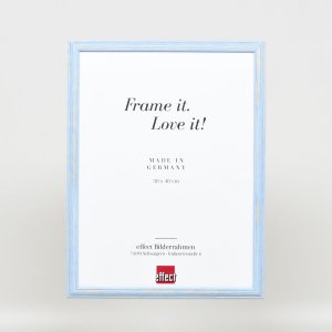 Effect houten lijst profiel 32 blauw 27x48 cm anti-reflexglas