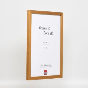 Effect houten lijst profiel 33 eik 25x50 cm ontspiegeld glas