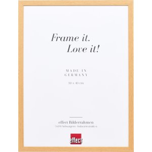 Effect houten lijst profiel 35 eik 50x65 cm ontspiegeld glas