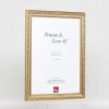 Effect houten barok lijst profiel 37 antiek zilver 21x28 cm ontspiegeld glas