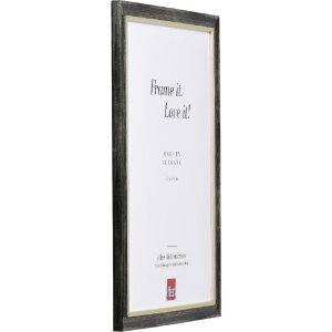 Effect Holz-Fotolijst Profil 40 Platin 25x70 cm Antireflexglas