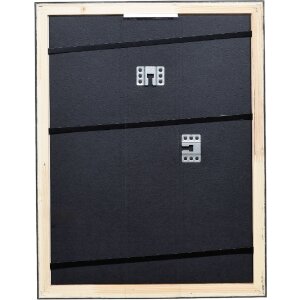 Effect Holz-Bilderrahmen Profil 40 Platin 60x90 cm Antireflexglas