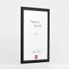 effect Houten fotolijst Profil 43 zwart hoogglans 18x27 cm met anti-reflexglas
