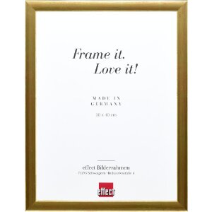 Effect Holz-Bilderrahmen Profil 43 gold 25x38 cm