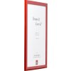 Effect Holz-bilderrahmen Profil 43 rood hoogglans 25x60 cm